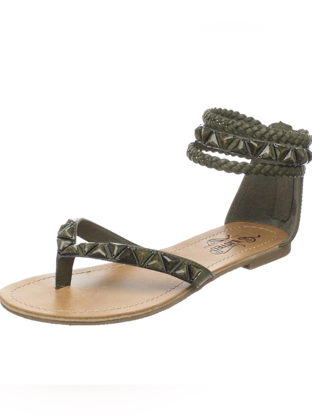 Unlisted by Kenneth Cole Pop Rock Sandals – Women’s Size 10M | Army Green